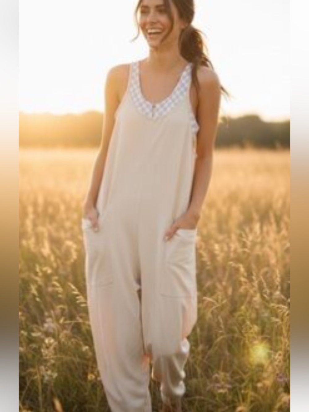 Free People Hot Shot Onsie Drop-Crotch Cotton Jumpsuit - Picture 3 of 16